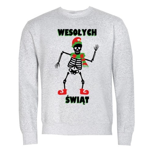 MĘSKA BLUZA ŚWIĄTECZNA BOŻE NARODZENIE ELF SZKIELET WESOŁYCH ŚWIĄT 1