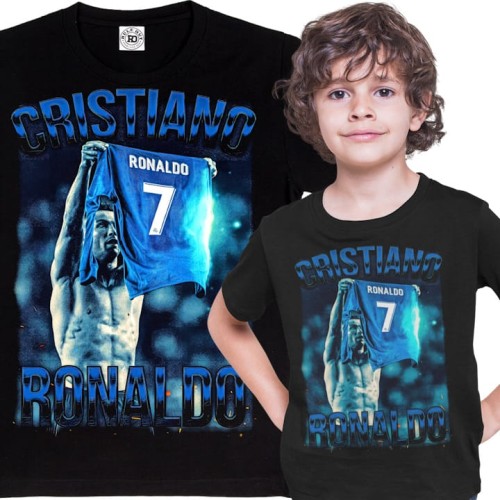 DZIECIĘCA KOSZULKA PIŁKARSKA PIŁKA NOŻNA CRISTIANO RONALDO CR7
