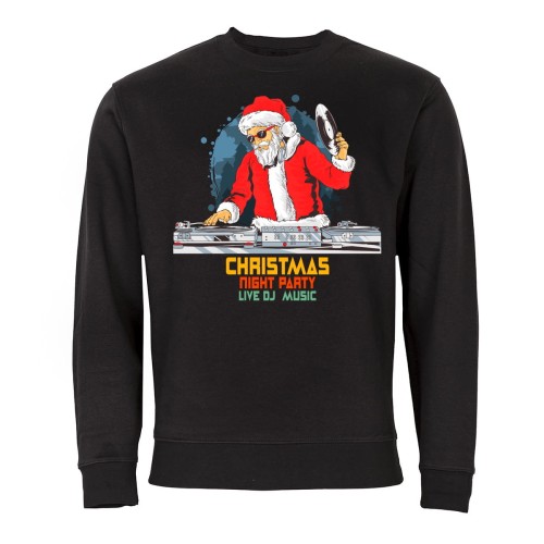 MĘSKA BLUZA ŚWIĄTECZNA BOŻE NARODZENIE DJ SANTA CHRISTMAS NIGHT PARTY 1