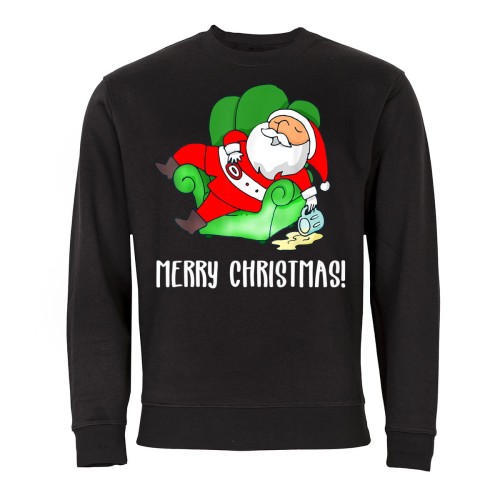 MĘSKA BLUZA ŚWIĄTECZNA BOŻE NARODZENIE PIJANY MIKOŁAJ 1