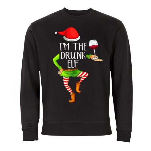 MĘSKA BLUZA ŚWIĄTECZNA BOŻE NARODZENIE I'M THE DRUNK ELF 1