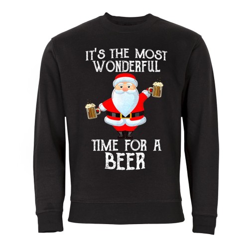MĘSKA BLUZA ŚWIĄTECZNA BOŻE NARODZENIE MOST WONDERFUL TIME FOR A BEER 1