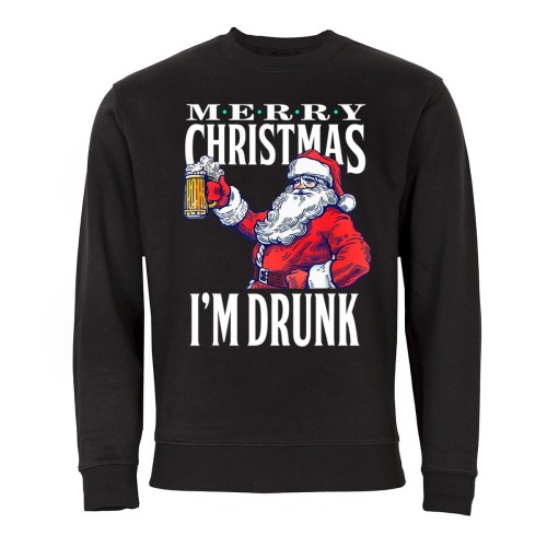 MĘSKA BLUZA ŚWIĄTECZNA BOŻE NARODZENIE PIJANY ŚWIĘTY MIKOŁAJ