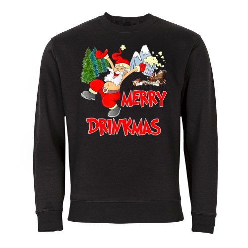 MĘSKA BLUZA ŚWIĄTECZNA BOŻE NARODZENIE MERRY DRINKMAS 1