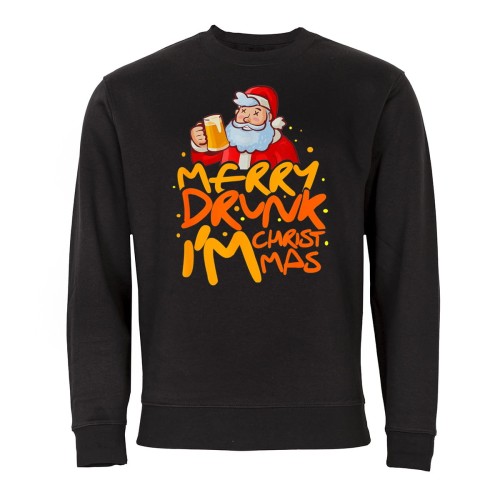 MĘSKA BLUZA ŚWIĄTECZNA BOŻE NARODZENIE ŚWIĘTY MIKOŁAJ DRUNK SANTA