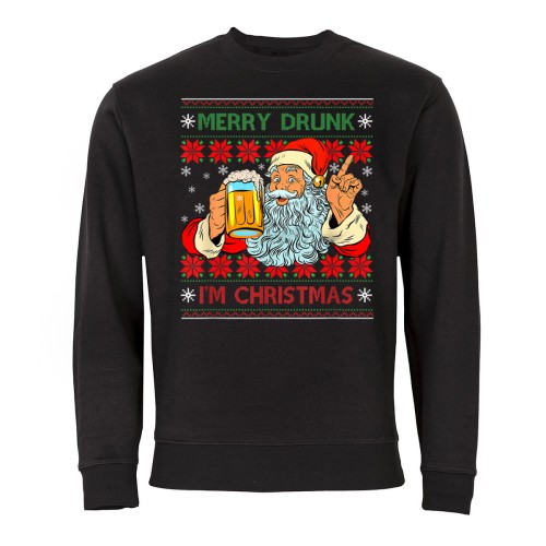 MĘSKA BLUZA ŚWIĄTECZNA BOŻE NARODZENIE MERRY DRUNK I'M CHRISTMAS 1