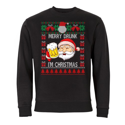 MĘSKA BLUZA ŚWIĄTECZNA BOŻE NARODZENIE ŚWIĘTY MIKOŁAJ Z PIWEM