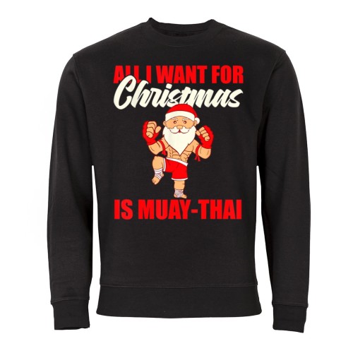 MĘSKA BLUZA ŚWIĄTECZNA BOŻE NARODZENIE ŚWIĘTY MIKOŁAJ MUAY THAI