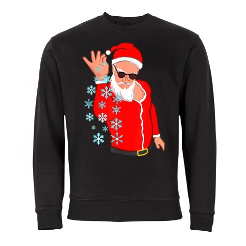 MĘSKA BLUZA ŚWIĄTECZNA BOŻE NARODZENIE ŚWIĘTY MIKOŁAJ SYPIE ŚNIEGIEM