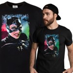 MĘSKA KOSZULKA FILMOWA KOBIETA KOT CATWOMAN