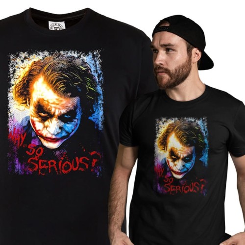 MĘSKA KOSZULKA FILMOWA JOKER WHY SO SERIOUS 1