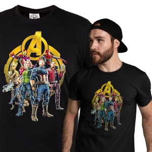 MĘSKA KOSZULKA FILMOWA MARVEL AVENGERS