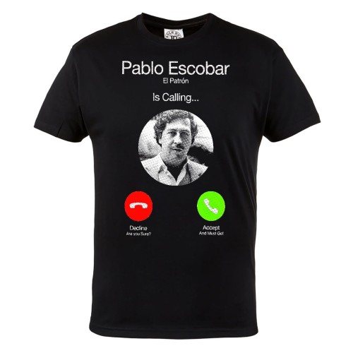 MĘSKA KOSZULKA Z NADRUKIEM SERIAL PABLO ESCOBAR EL PATRÓN IS CALLING 2