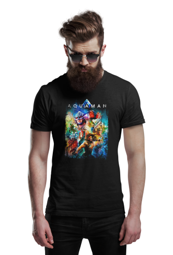 MĘSKA KOSZULKA FILMOWA AQUAMAN DC COMICS 4