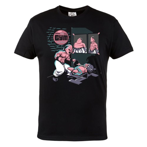 KOSZULKA MĘSKA NA SIŁOWNIĘ PODNOSZENIE CIĘŻARÓW DRAGON BALL MAJIN BUU MA GYM BOO 2