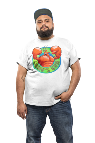 KOSZULKA MĘSKA NA SIŁOWNIĘ SPONGEBOB PAN KRAB LARRY'S GYM 3