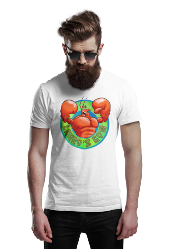 KOSZULKA MĘSKA NA SIŁOWNIĘ SPONGEBOB PAN KRAB LARRY'S GYM 4