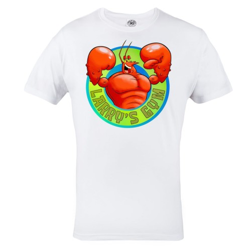 KOSZULKA MĘSKA NA SIŁOWNIĘ SPONGEBOB PAN KRAB LARRY'S GYM 2