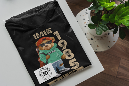 PERSONALIZOWANA KOSZULKA PREZENT NA URODZINY MIŚ Z GITARĄ GITARZYSTA PODAJ IMIĘ I ROK 6