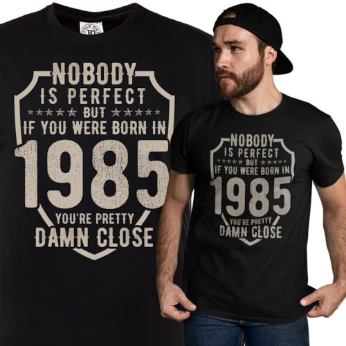 PERSONALIZOWANA KOSZULKA PREZENT NA 30 40 50 URODZINY PODAJ ROK 1