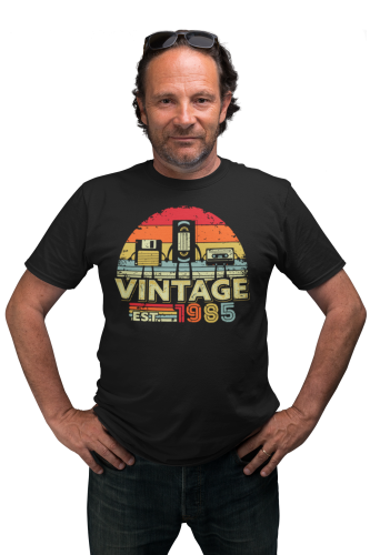 PERSONALIZOWANA KOSZULKA PREZENT NA 30 40 50 URODZINY RETRO VINTAGE KASETY PODAJ ROK 5