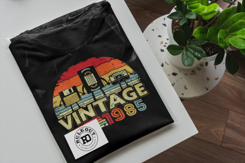 PERSONALIZOWANA KOSZULKA PREZENT NA 30 40 50 URODZINY RETRO VINTAGE KASETY PODAJ ROK 6