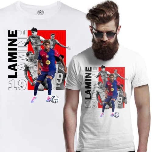 MĘSKA KOSZULKA PIŁKARSKA LAMINE YAMAL PIŁKA NOŻNA FC BARCELONA 1