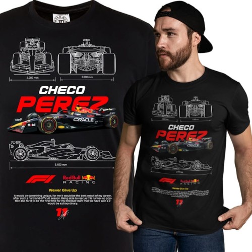 KOSZULKA MĘSKA FORMUŁA 1 WYŚCIGI F1 SERGIO CHECO PEREZ MENDOZA