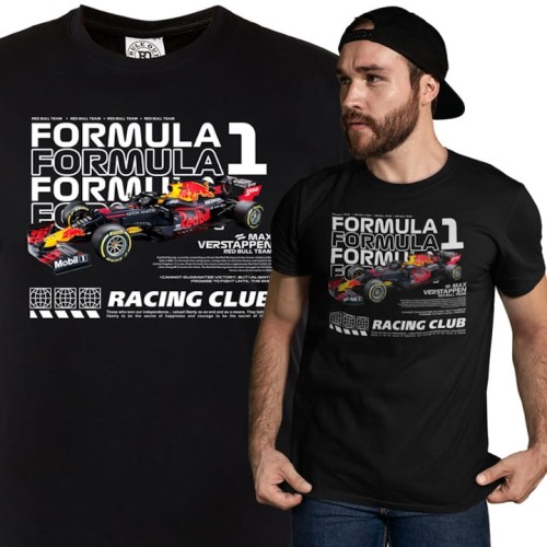 KOSZULKA MĘSKA FORMUŁA 1 WYŚCIGI F1 MAX VERSTAPPEN