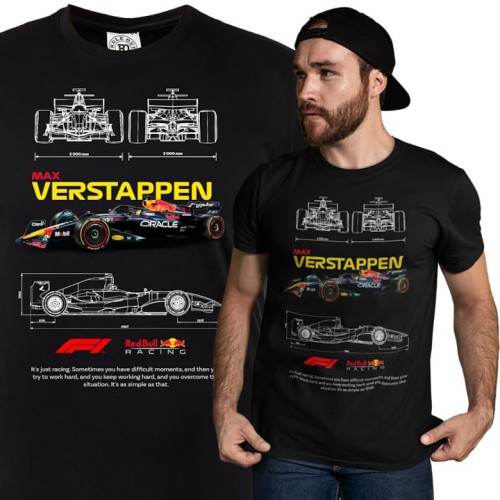 KOSZULKA MĘSKA FORMUŁA 1 WYŚCIGI F1 MAX VERSTAPPEN