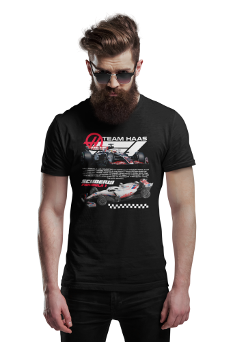 KOSZULKA MĘSKA FORMUŁA 1 WYŚCIGI F1 SCUDERIA TEAM HAAS 4