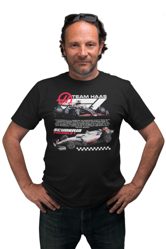 KOSZULKA MĘSKA FORMUŁA 1 WYŚCIGI F1 SCUDERIA TEAM HAAS 5