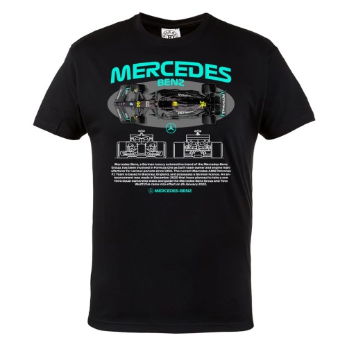 KOSZULKA MĘSKA FORMUŁA 1 WYŚCIGI F1 MERCEDES BENZ TEAM 2