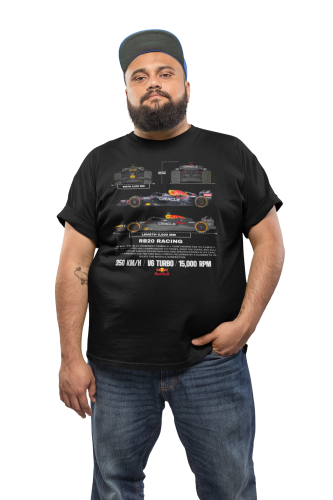 KOSZULKA MĘSKA FORMUŁA 1 WYŚCIGI F1 RED BULL RACING TEAM RB20 3