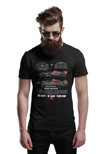 KOSZULKA MĘSKA FORMUŁA 1 WYŚCIGI F1 RED BULL RACING TEAM RB20 4