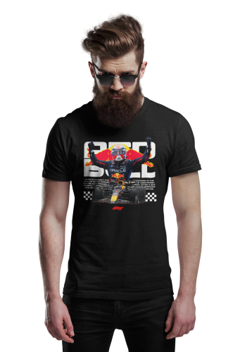 KOSZULKA MĘSKA FORMUŁA 1 WYŚCIGI F1 MAX VERSTAPPEN RED BULL RACING TEAM 4