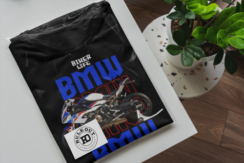 KOSZULKA MĘSKA NA MOTOR MOTOCYKL ŚCIGACZ BMW BIKER LIFE 6