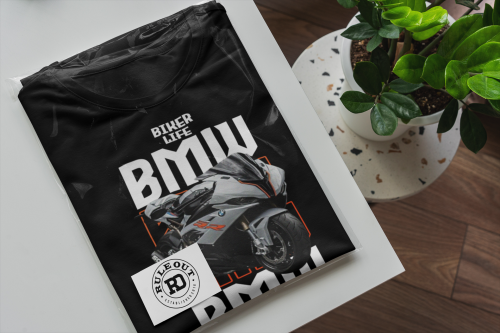 KOSZULKA MĘSKA NA MOTOR MOTOCYKL ŚCIGACZ BMW BIKER LIFE 6