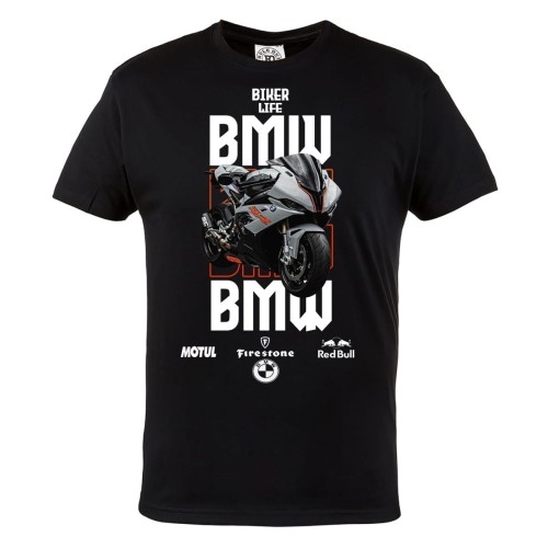 KOSZULKA MĘSKA NA MOTOR MOTOCYKL ŚCIGACZ BMW BIKER LIFE 2