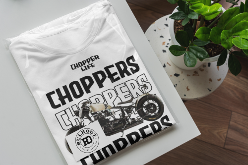 KOSZULKA MĘSKA NA MOTOR MOTOCYKL CHOPPER LIFE 6