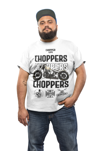 KOSZULKA MĘSKA NA MOTOR MOTOCYKL CHOPPER LIFE 3