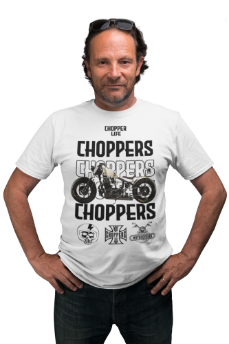 KOSZULKA MĘSKA NA MOTOR MOTOCYKL CHOPPER LIFE 5