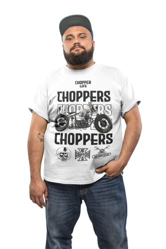 KOSZULKA MĘSKA NA MOTOR MOTOCYKL CHOPPER LIFE 3