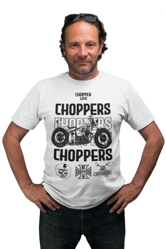 KOSZULKA MĘSKA NA MOTOR MOTOCYKL CHOPPER LIFE 5