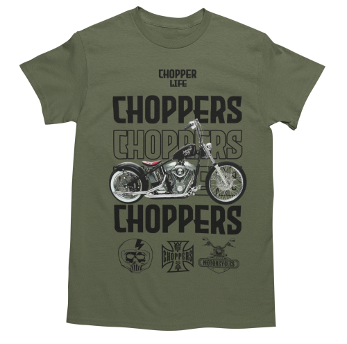 KOSZULKA MĘSKA NA MOTOR MOTOCYKL CHOPPER LIFE 2