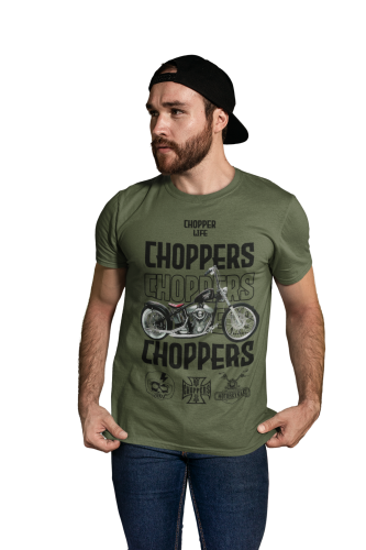 KOSZULKA MĘSKA NA MOTOR MOTOCYKL CHOPPER LIFE 4