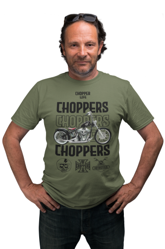 KOSZULKA MĘSKA NA MOTOR MOTOCYKL CHOPPER LIFE 5