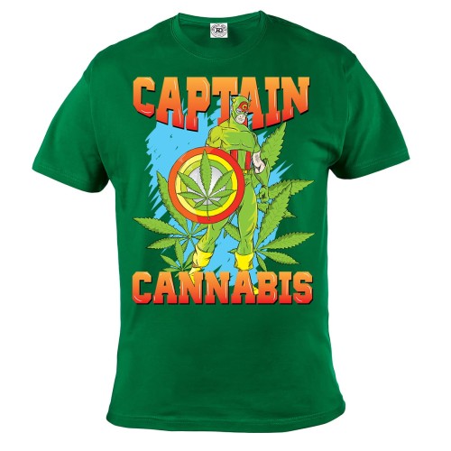 KOSZULKA ŚMIESZNE CAPITAN CANNABIS 5