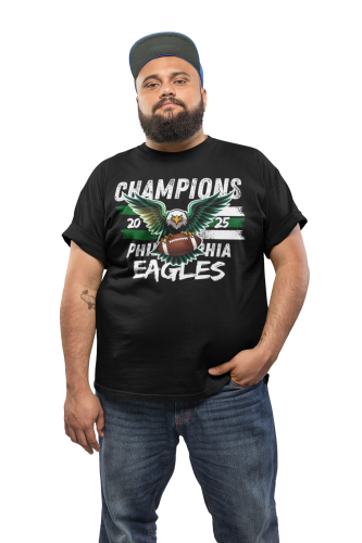 KOSZULKA MĘSKA NFL CHAMPIONS 2025 PHILADELPHIA EAGLES SUPER BOWL 3