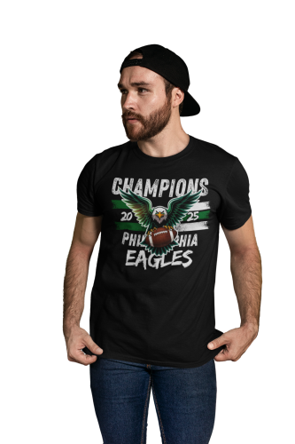 KOSZULKA MĘSKA NFL CHAMPIONS 2025 PHILADELPHIA EAGLES SUPER BOWL 4